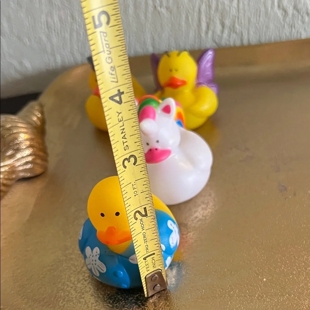 #1411: 5 Set of Colorful Rubber Ducks Collection